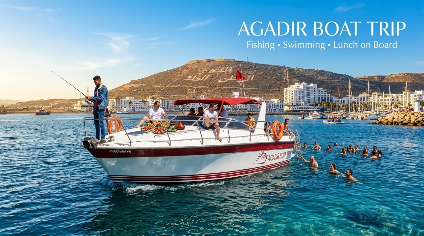 Paseo en barco por la bahía de Agadir