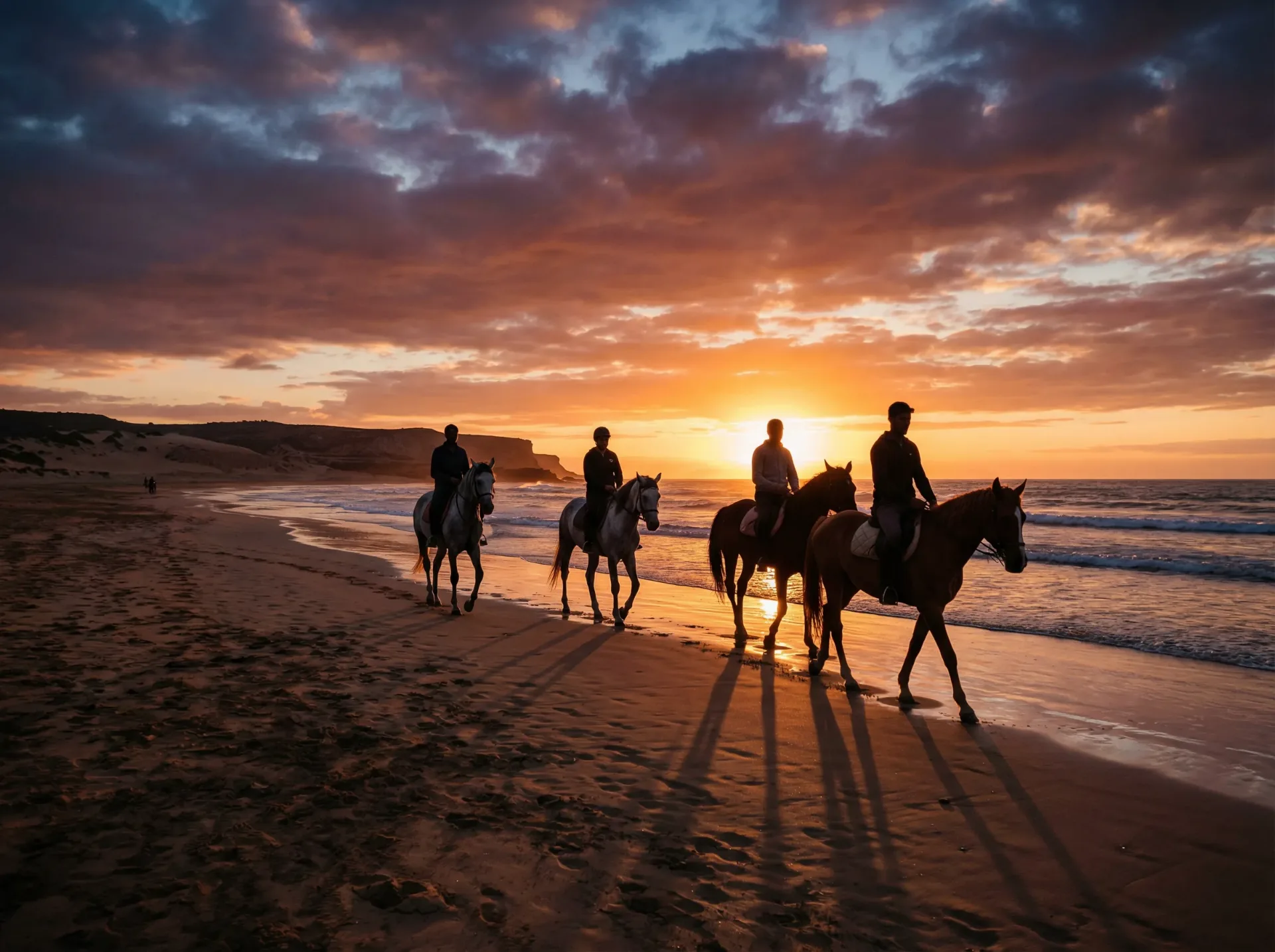 Horse Ride at Sunset with Galloping — foto 1 de 4